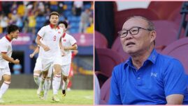 Chứng kiến HLV Troussier thắng đậm Singapore, Thầy Park mãn nguyện trên khán đài:’Tôi và NHM Việt Nam tin tài năng của ông rồi’